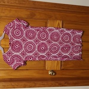 Hatley pink and white dress